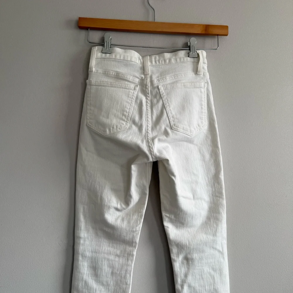 J. Crew White Skinny High-Rise 9”Toithpick Jeans Women size 25 P
